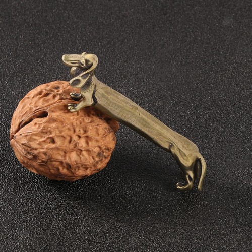 Figurine teckel laiton - figurine, en