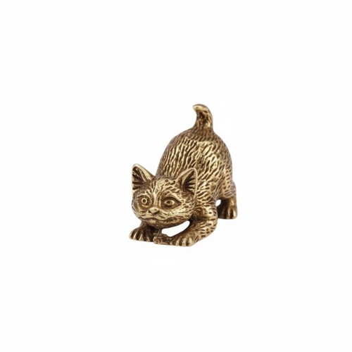 Figurine chat laiton - figurine,
